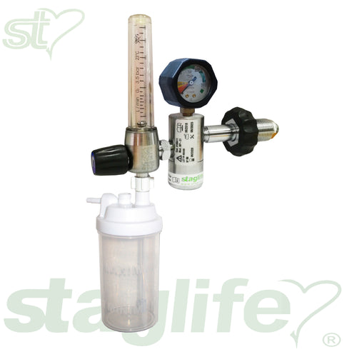 ST-M-21-15 Regulador caudalímetro con humidificador