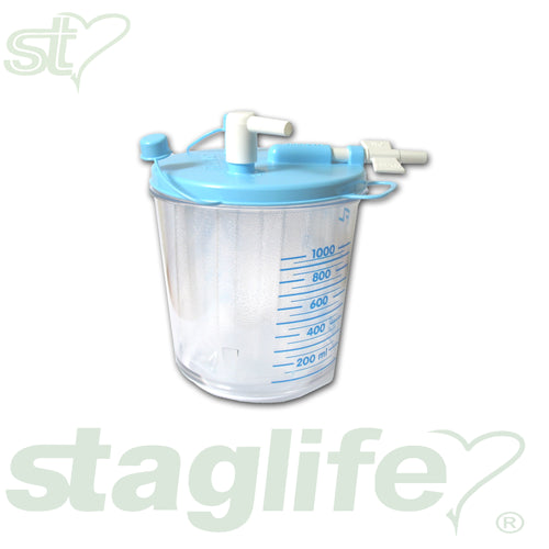 Vaso + tapa desechables CANISTER FLOVAC 1 Litro
