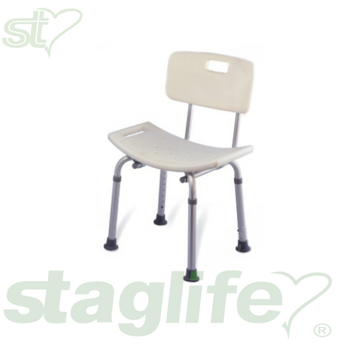 Silla de ducha con respaldo